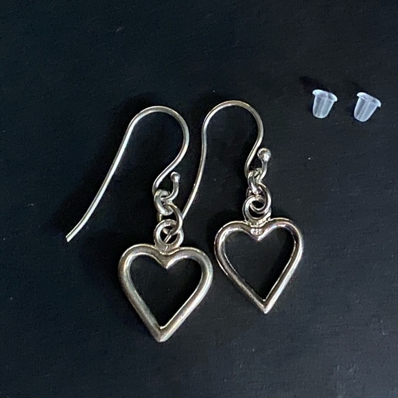 SLUYNZ Solid 925 Sterling Silver Heart Drop Earrings - Dangle Hook Earrings For Women & Teens